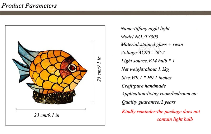 Mesa de Cabeceira Novidade Criativo Bebê Projetor Vitrais Pequeno Peixe Crianças Criança Led Night Table Lamp Luz Decoração Iluminação 12 crianças criança mesa de cabeceira led night