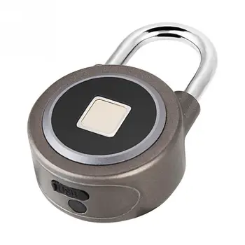 

Fingerprint Smart Lock Waterproof Wireless Bluetooth Control Mini Padlock Smart Anti-Theft Alarm Door Lock For IOS Android APP