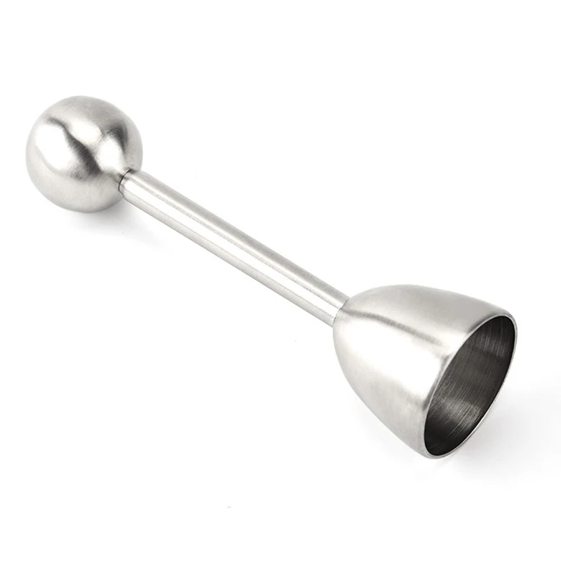 

Kitchen Gadgets Egg Cutter Cracker Boiled Egg Separator Topper Stainless Steel Breakfast Kitchenware Knocker Opener Divider S22