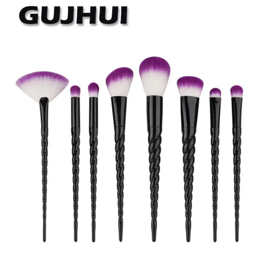 

GUJHUI  Hot Professional 8PCS Foundation Eyebrow Eyeliner Blush Cosmetic Concealer   Make Up Brushes Dec.22