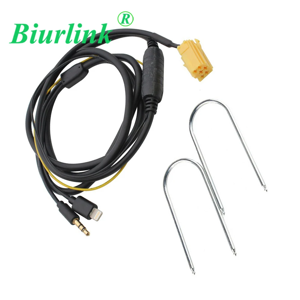 Biurlink 2 шт. Инструменты для удаления автомобильных CD и 3 5 мм аудио кабель AUX iPhone
