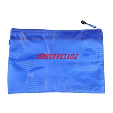 1 шт. 1" Длинные Голубые 2 отсека A4 Бумага файла Pen получения Бумага папки w ремень