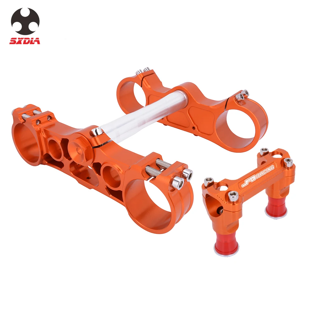 Тройное крепление для рулевого стержня с зажимом KTM SX SXF XCF XCW XCFW EXC 2003 2004 2005 2006 2007 2008