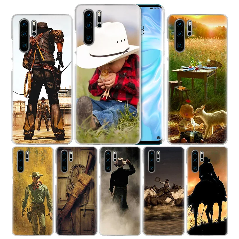 

Rodeo Cowboy Lasso Case for Huawei P20 P Smart Z Plus P30 P10 P9 P8 Mate 10 20 lite Pro 2019 2017 Hard PC Phone Cover Funda Capa