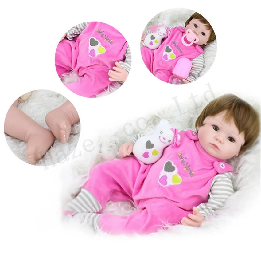 Simulation Reborn Baby Box Suit Girl Doll Dress Collection Section Gift