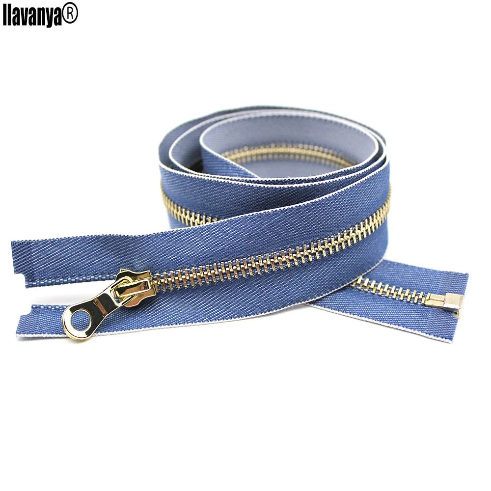 1PCS a lot 5 80cm fashion blue color metal zipper zippers for sewing
