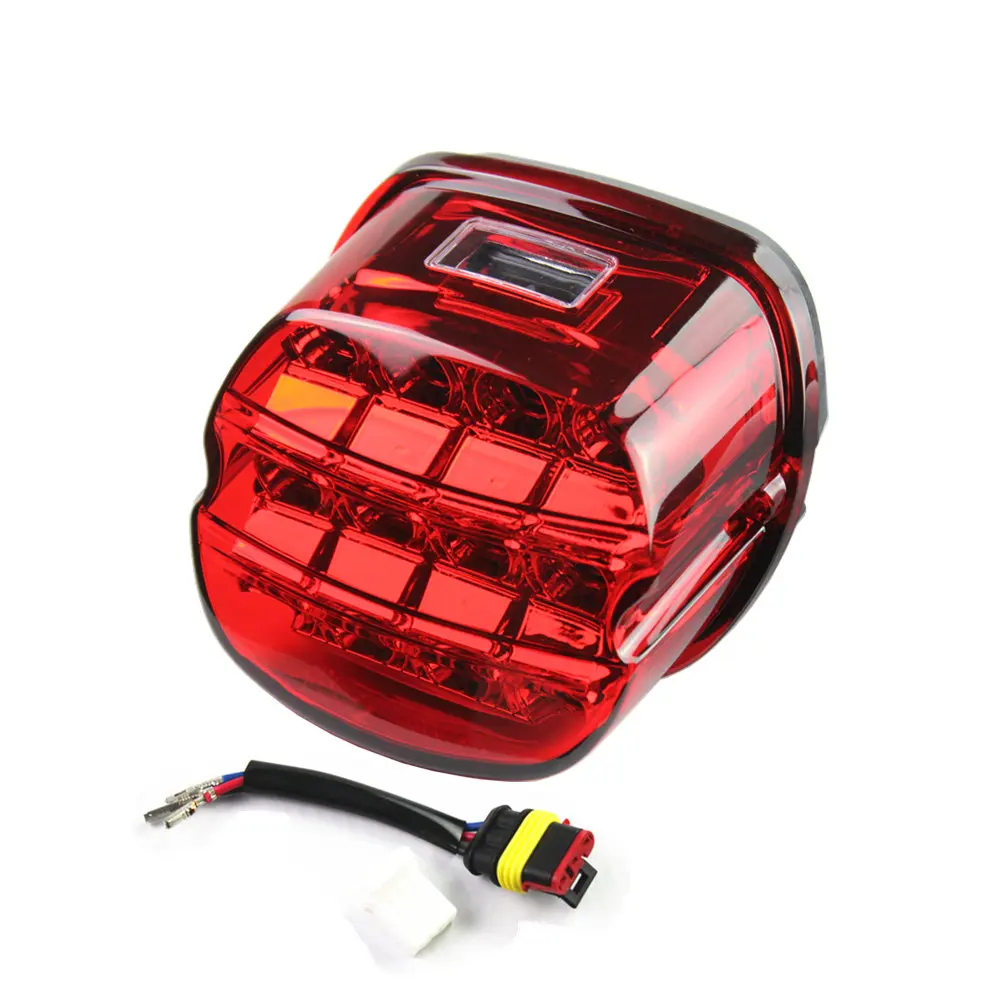 Для Dyna Fat Boy FLSTF Night Train FXSTB Softail Sportster Road King Electra Glide Motor Led Brake tail light| |