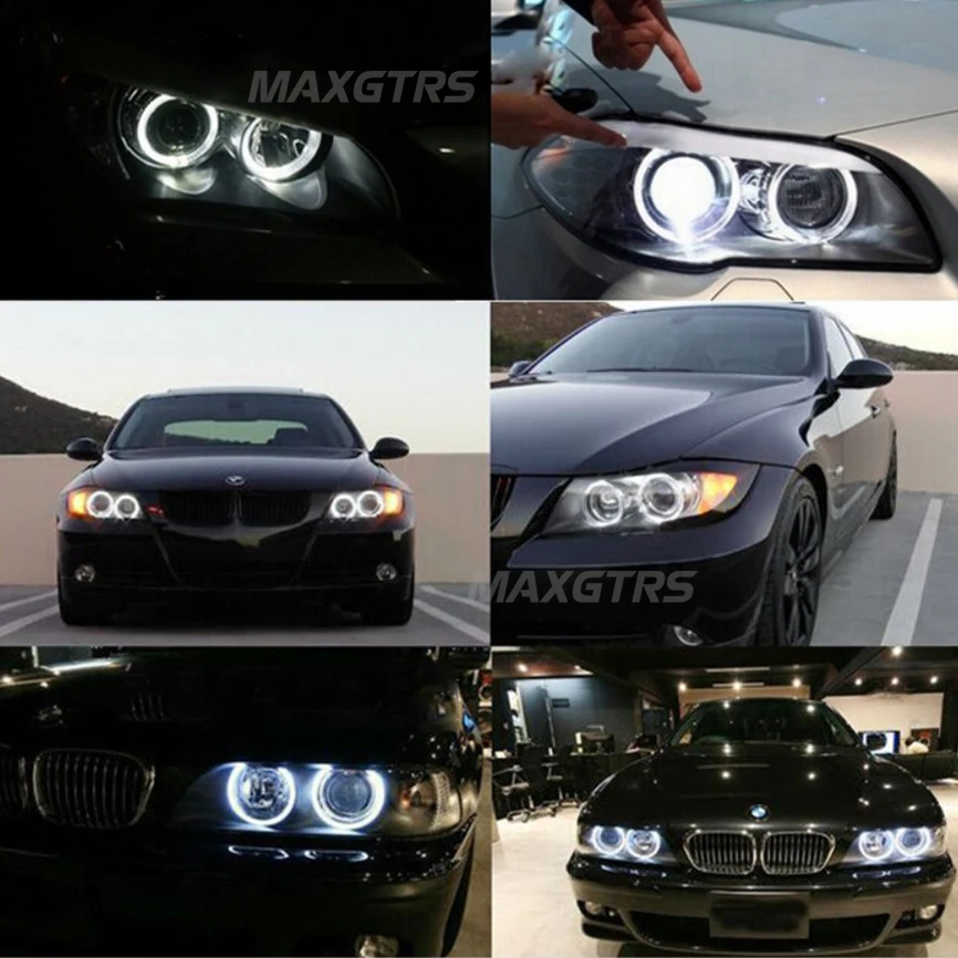 4X131 мм светодиодный RGB Halo контроллер ангельские глазки кольцо для BMW E39 E46 E60 E92 E36 Diy головной светильник Ночной светильник Wifi контроллер переключатель