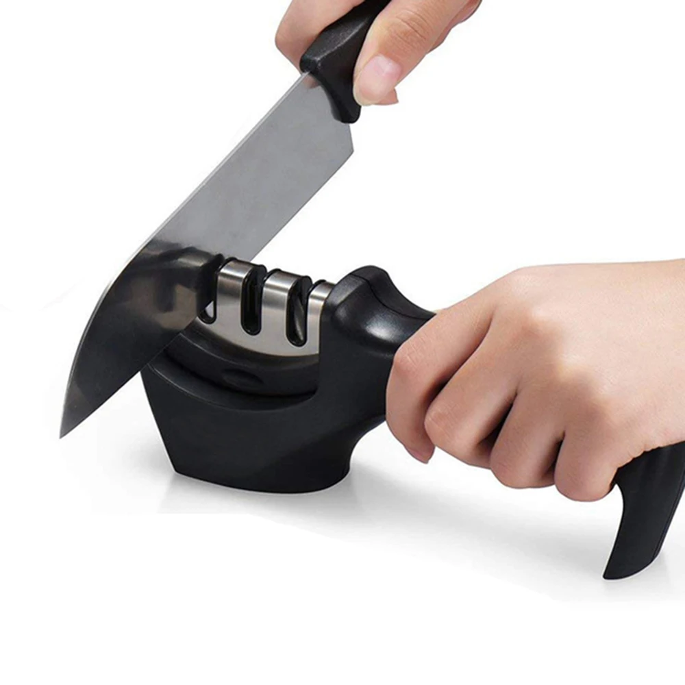 Vastar 3 ступени точилка для ножей Профессиональная кухонная точилка для ножей точильный камень Вольфрам Алмазный керамический точилка инструмент