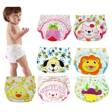 5pcs/lot Diapers baby diaper children’s underwear reusable nappies training pants panties for toilet training child b-qdkbl014-5