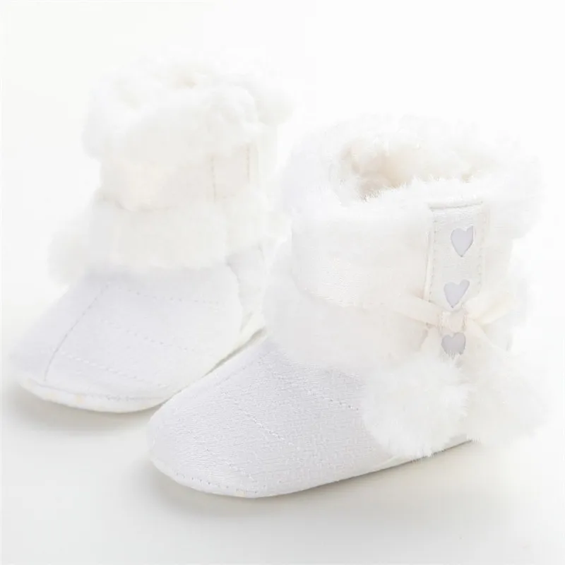  5 Colors Toddler Baby Boy Girl Winter Warm Crib Shoe Slip-on Solid Soft Mocassin Tassel Shoes Kids 