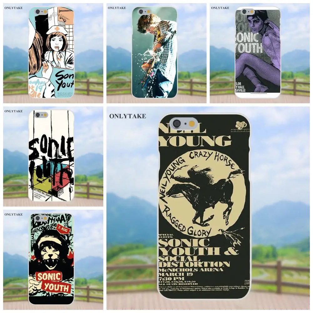 TPU заказной телефон Sonic Youth альтернатива поп-рок для Apple iPhone 4 4S 5 5C SE 6 6S 7 8 Plus X Galaxy Grand
