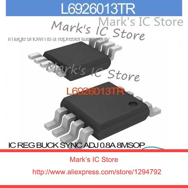 

L6926013TR IC REG BUCK SYNC ADJ 0.8A 8MSOP L6926013 6926013 L69260 6926013T L6926 6926013TR