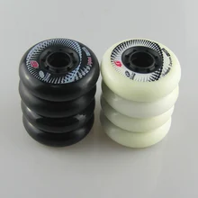 8 pièces d'origine Hyper + G béton roues de patin à roues alignées 84A 80mm ILQ-11 roulements Slalom patinage rouleau coulissant SEBA Patines pneus