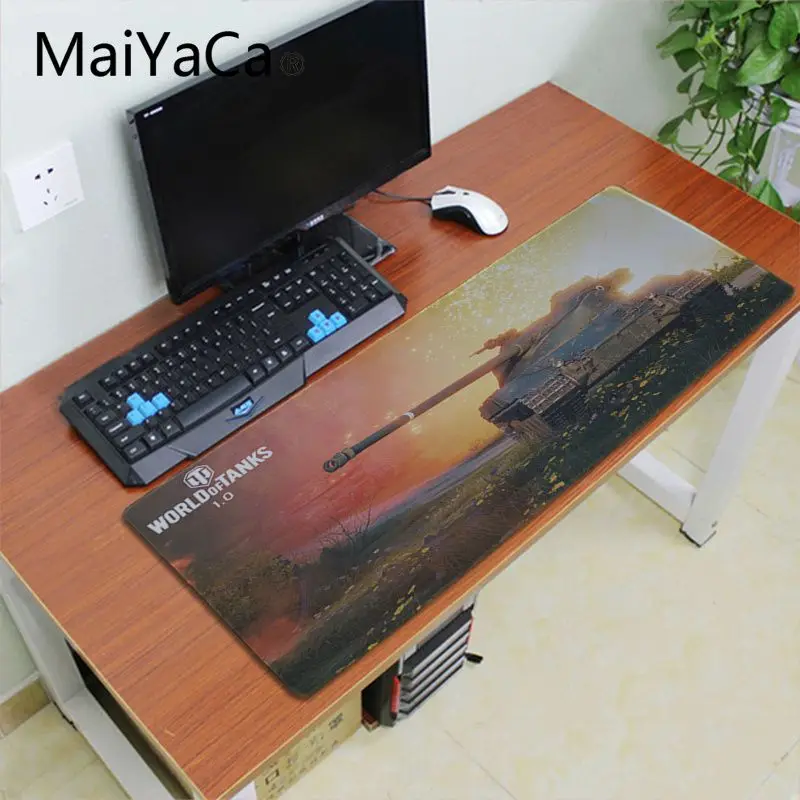 Maiyaca Новое поступление уникальные настольные коврики World of Tanks резиновый коврик