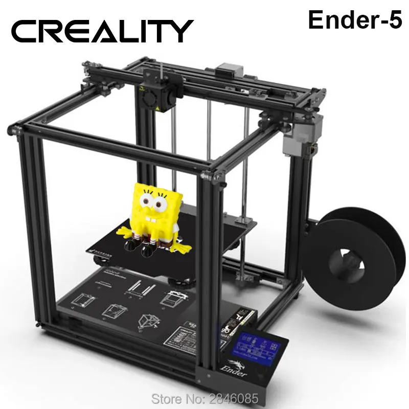 CREALITY 3D طابعة Ender-5 مع اندي مستقرة الطاقة ، V1.1.3 اللوحة المغناطيسي بناء لوحة ، خارج السلطة استئناف