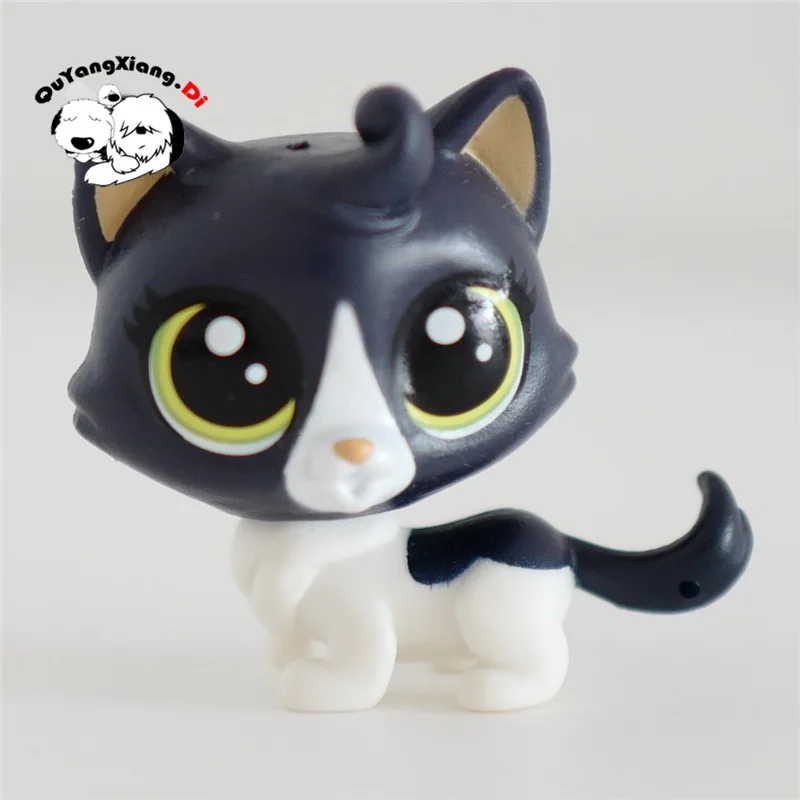 CWM073 Pet Shop черно белая кукла в виде котенка фигурка животного|Игровые фигурки и