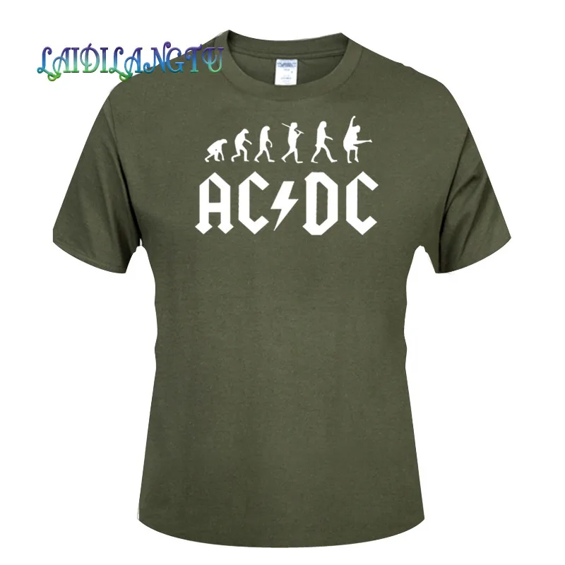 Новинка 2018New Camisetas AC/DC band rock Футболка мужская acdc футболки с рисунками Повседневная футболка с круглым вырезом в стиле хип-хоп короткий рукав хлопковый топ