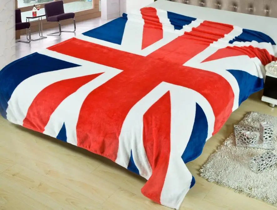 10pcs British flag Children Blanket velvet baby kids blankets baby