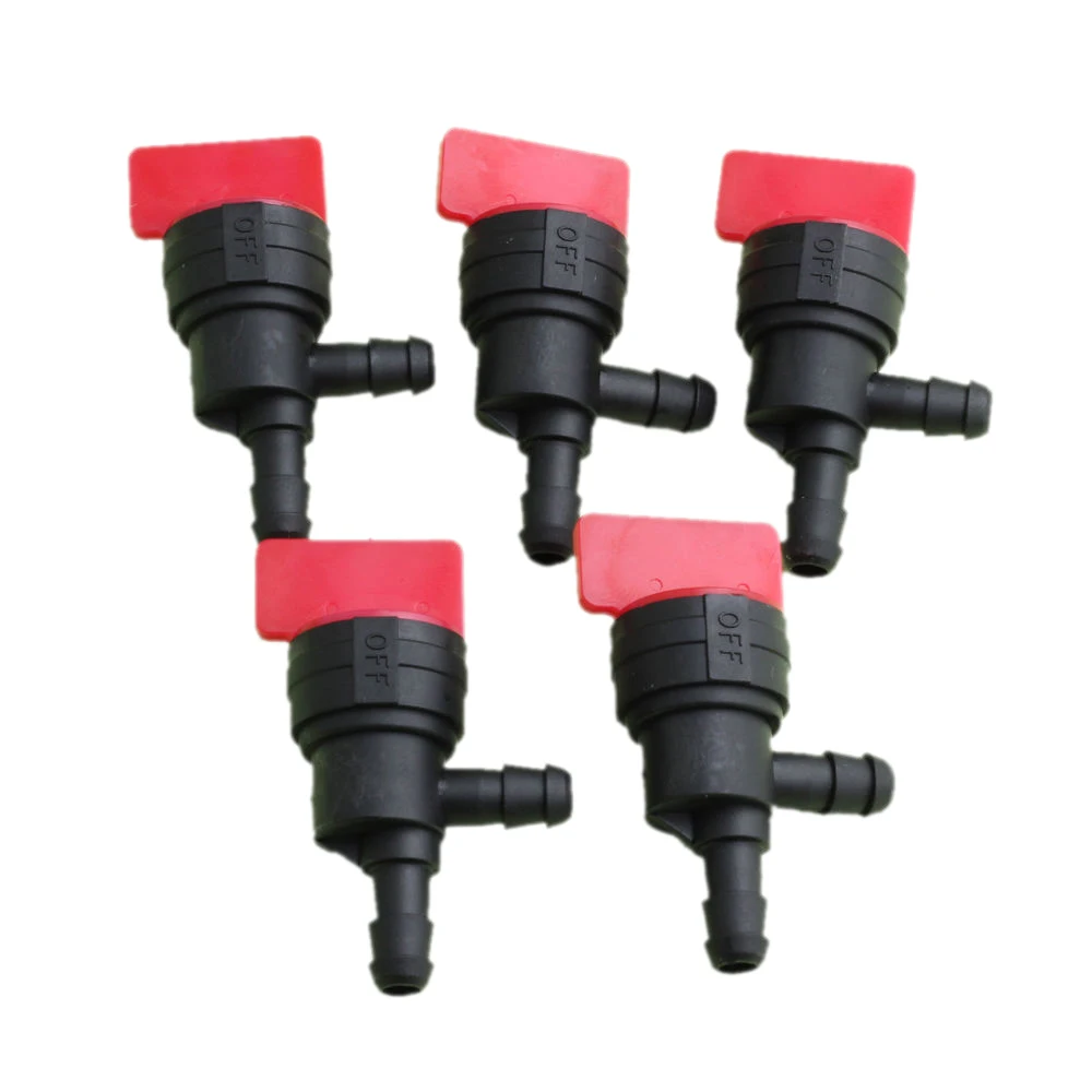 

5 Pcs 90 Degree InLine Straight Fuel Gas Small Engine Valve Tools Cut-Off/Shut-Off 1/4" Valves 90 Degree Gas Fuel Shut Cut Off
