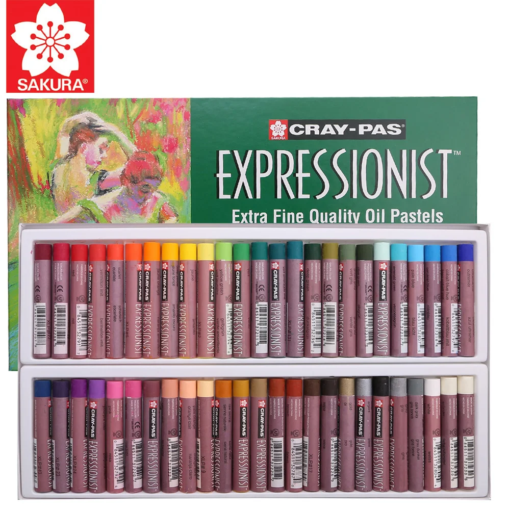 Sakura Oil Pastel Cray-Pas Expressionist Extra Fine Quality Oil Pastels XLP 12/16/25/36/50 Colors Soft Pastel Stick for Artist
Sakura Oil Pastel Cray-Pas Expressionist Extra Fine Quality Oil Pastels XLP 12/16/25/36/50 Colors Soft Pastel Stick for Artist