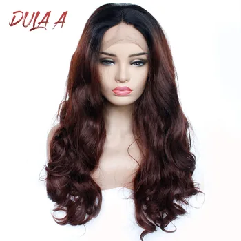 

Dula A Short Ombre Heat Resistant Hand Tied Blogger Daily Makeup Synthetic Lace Front Wedding Halloween Party Wig