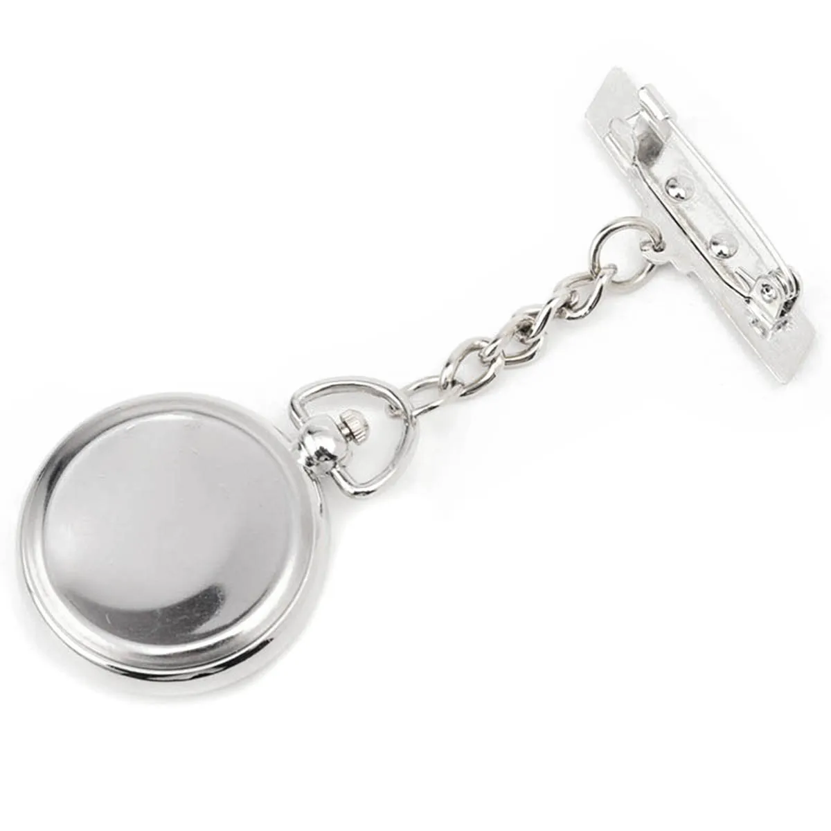 Shellhard 1pc Women Lady Luminous Nurse Watch Dial Quartz Alloy Waterproof Clip-on Brooch Nurse Pocket Watches Gifts