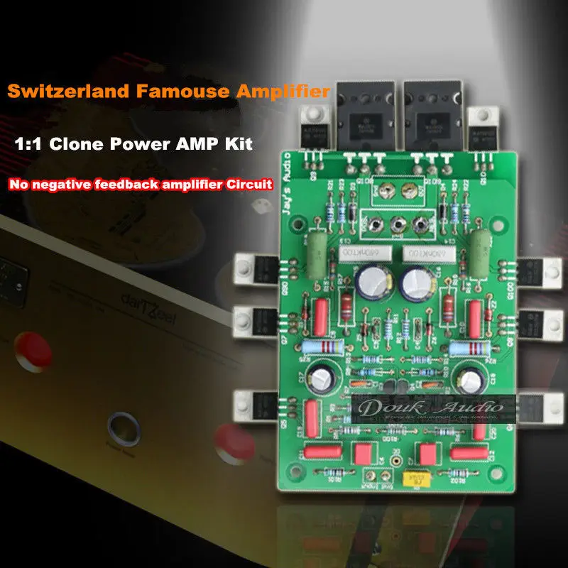 Douk Audio Non NFB усилительная схема 150 Вт 2 0 канальный усилитель мощности DIY Kit|Усилители