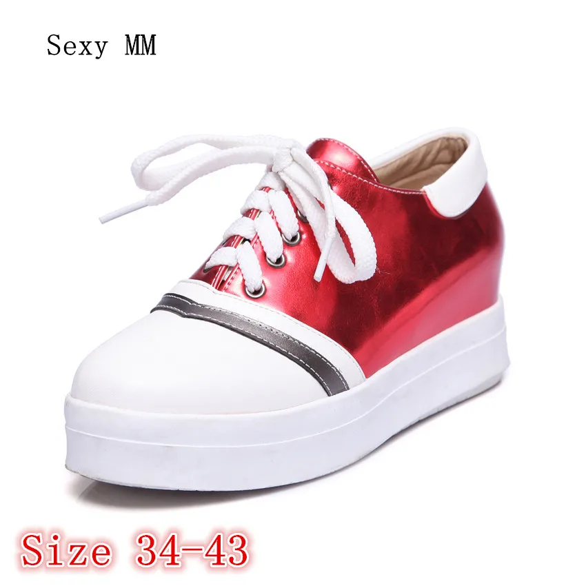 

Summer Slip On Shoes Women Loafers Height Increasing Flats Platform Wedge Casual Flat Shoes Plus Size 34 - 40 41 42 43