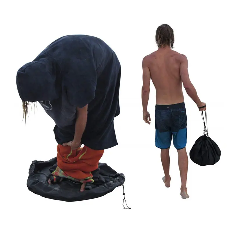 JayCreer пляжная сумка Wetsuit пеленальный коврик Размер: дхшxв(90X90X1 см) сухой влажный разделенный для спортзала, бассейна, пляжа