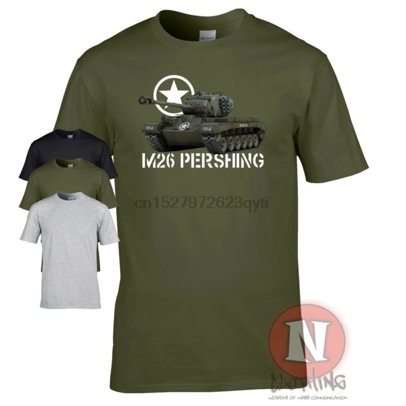 

M26 Pershing Char Lourd T-Shirt Arme Amricaine WW2 Allia Militaire Armure Wot