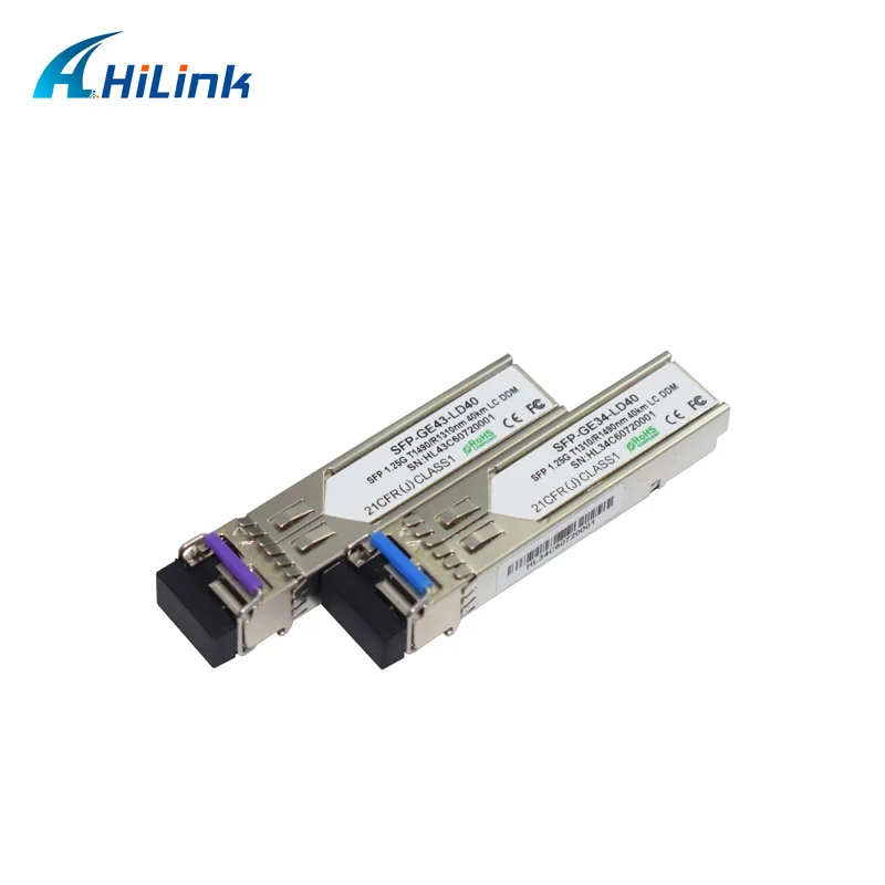 Бесплатная доставка! 1G волоконный канал 1000 база 1 25G 1310 нм/1490нм 40 км LC/SC WDM BiDi SFP