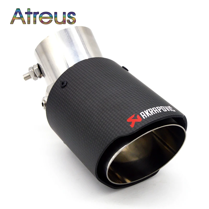 1 шт. Akrapovic Карбон выхлопная труба изменение для Kia Rio K2 Soul Ford Focus 2 3 Chevrolet Cruze Aveo Citroen C4 аксессуары