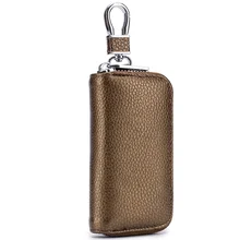 Дизайнерский автомобильный кошелек для ключей из натуральной кожи для мужчин, ключница для женщин, чехол для ключей, сумка для карт, 6 брелоков, брелок-органайзер, чехол MF-937