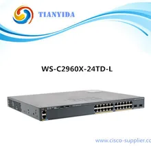Герметичный катализатор 2960X серии WS-C2960X-24TD-L 24-портовый коммутатор gigabit
