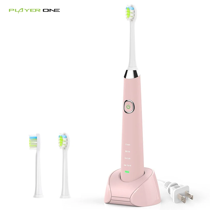 

Recharge Sonic Electric Toothbrush,Wireless Induction Charge, With 2 Repalcements, 4 Optional Modes, Built-in Auto Timer, IPX7