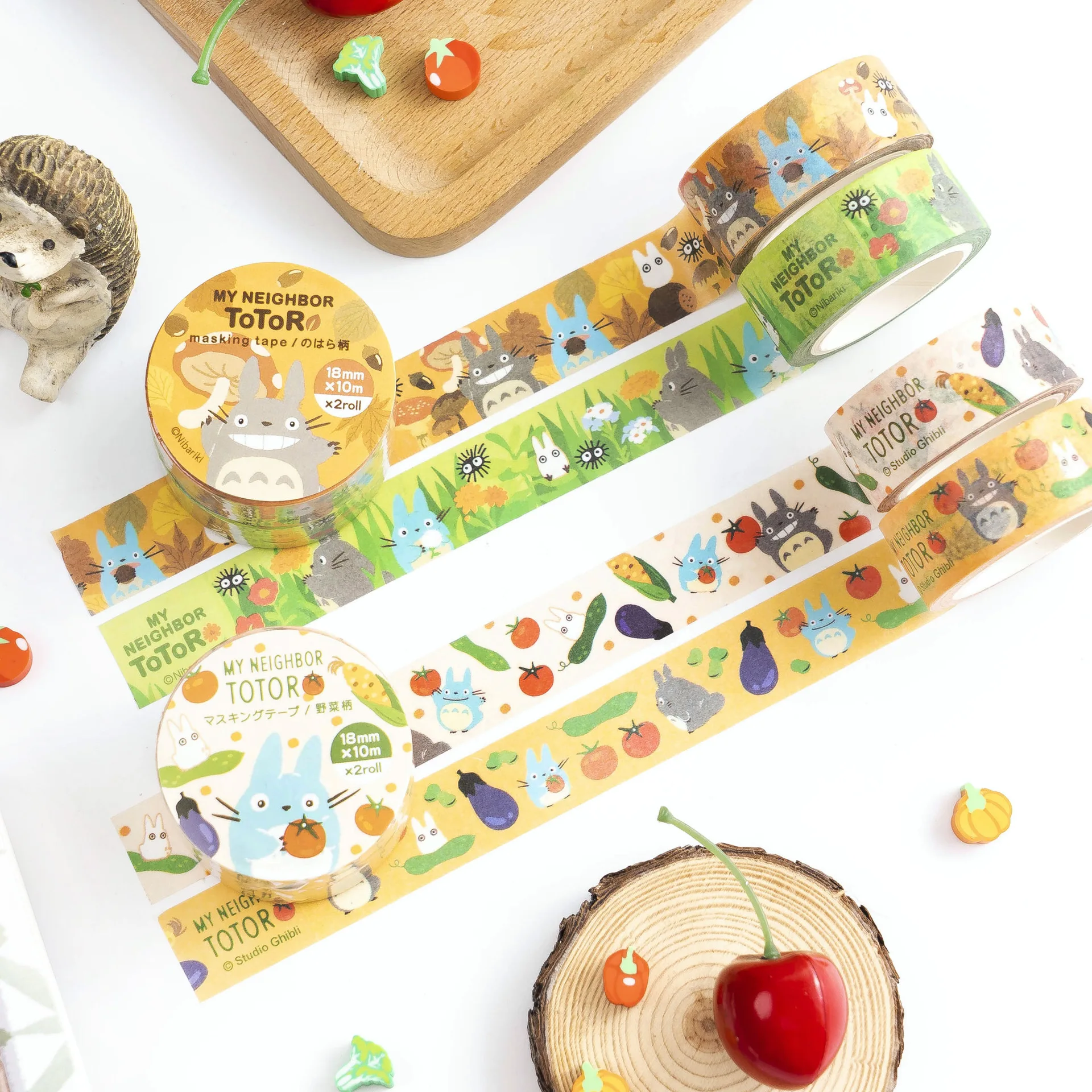 

2 pcs/pack 1.8cm Cartoon Totoro Bullet Journal Washi Tape Set Adhesive Tape DIY Scrapbooking Sticker Label Masking