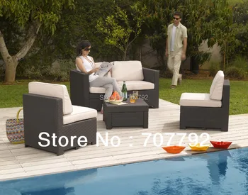 

New Design Products Modus Set Outdoor Furniture Patio Deep Seating Sofa Set