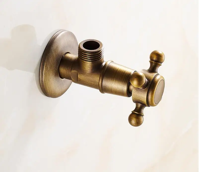 Европейские латунные треугольные клапаны, сердечник клапана с медным уплотнением, медный запорный/впускной клапан