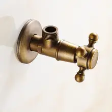 Европейские латунные треугольные клапаны, сердечник клапана с медным уплотнением, медный запорный/впускной клапан