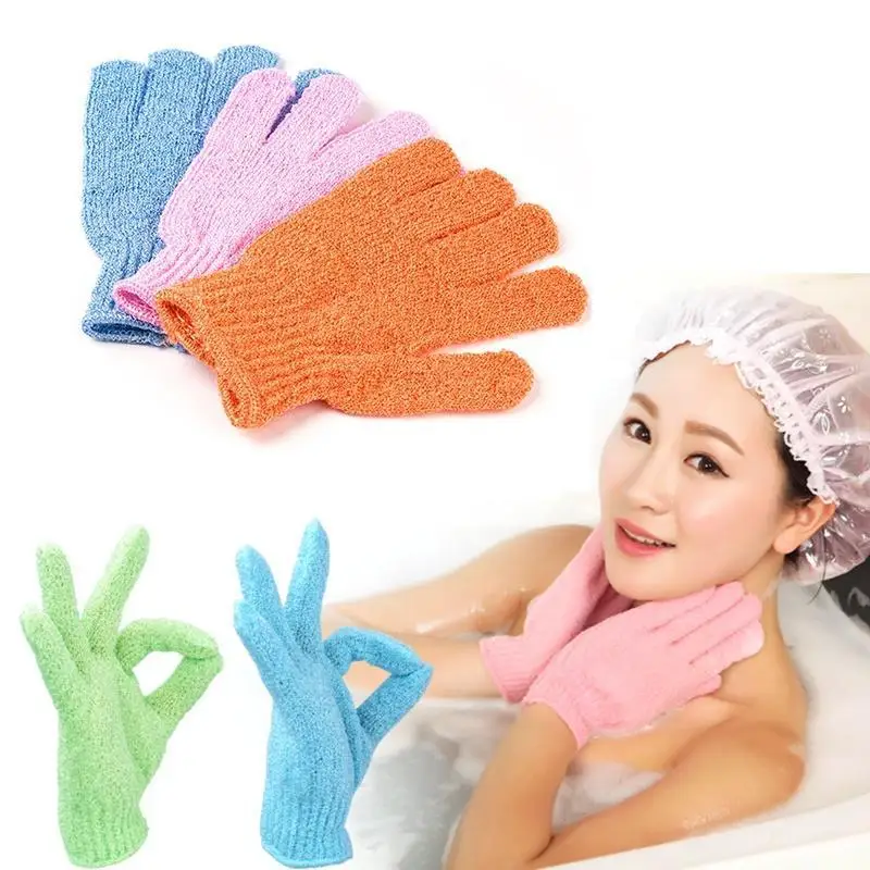 One Piece Shower Bath Gloves Exfoliating Wash Skin Spa Massage Scrub