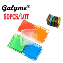 50 шт./лот 5 цветов Пластик жесткий защитный В виде ракушки кристалл чехол для Nintend Gameboy Advance SP GBASP Fit Boy Advance sp