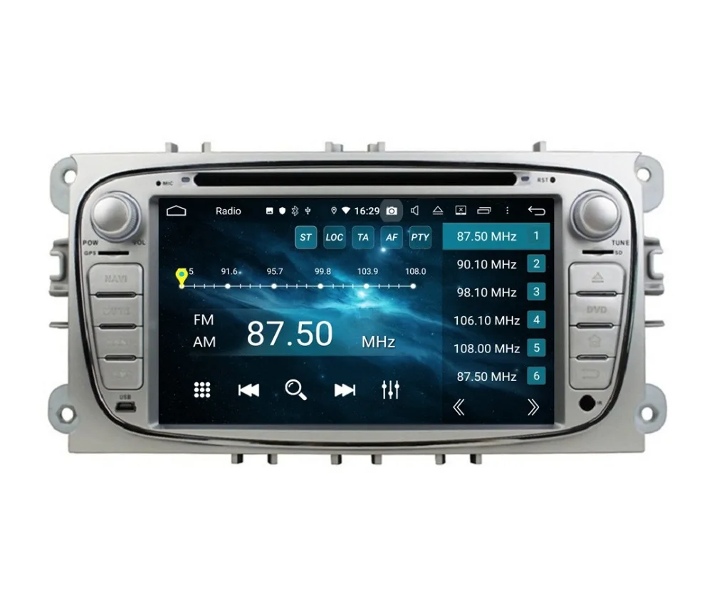 Best 4GB RAM Octa Core 7" Android 9.0 Car Radio DVD for Ford Mondeo Tourneo Transit S-max With GPS 4G WIFI Bluetooth USB Mirror-link 5