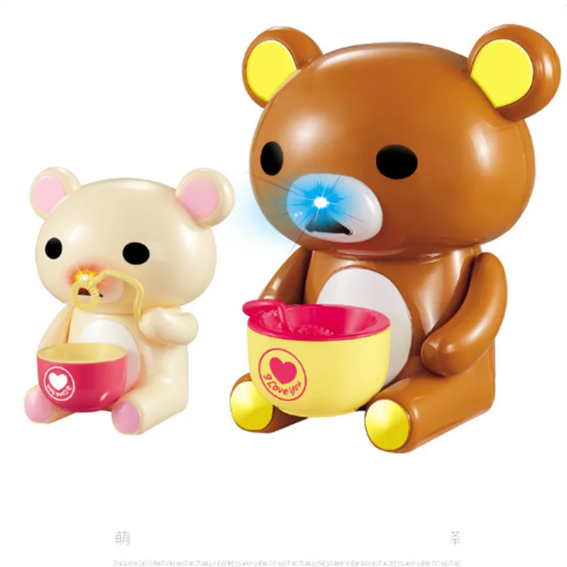 

cute cartoon bubble machine Toy Fully-Automatic Water Blowing Toys Bubble Soap Blower Outdoor Kids Child Toys