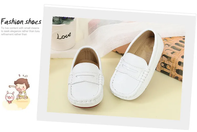 Sapatos de Bebê Meninos da Criança Nova Couro Preto Sapatos Crianças Casuais Apartamentos Respirável Estudante Não-slip Kids 018 11 High Quality Mamãe e Bebê