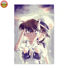 Умный Детектив Конан Цифровая живопись DIY, рисунок на ткани цифровыми детьми с очками