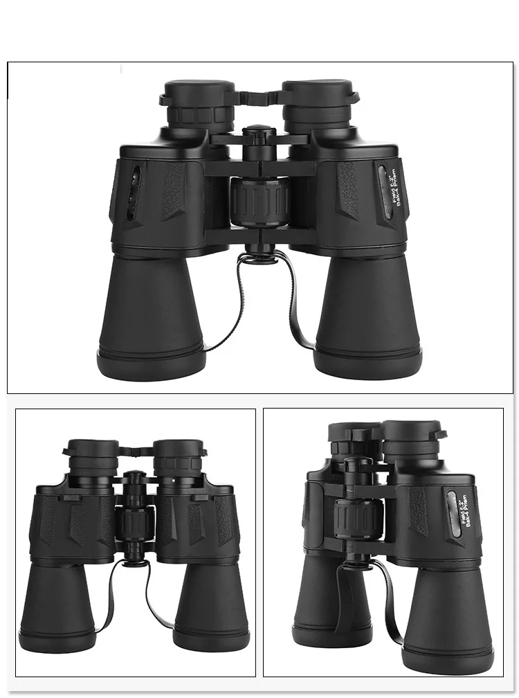 Военная Униформа HD ручной Открытый Охота 20X50 телескопы бинокль с низким уровнем света ночное видение инфракрасный