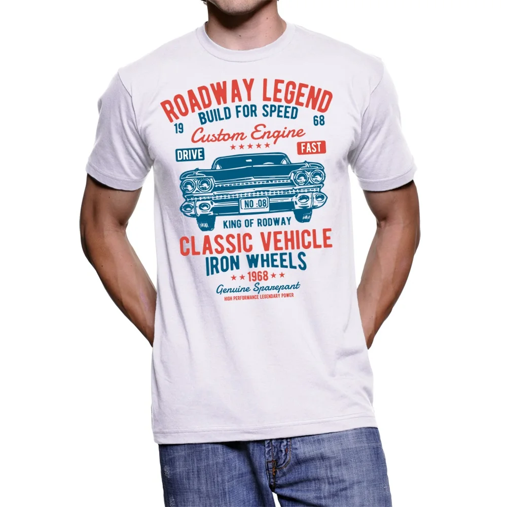 Мужские футболки мода 2019 футболка UOMO ROADWAY LEGEND классический автомобиль T SHITR |