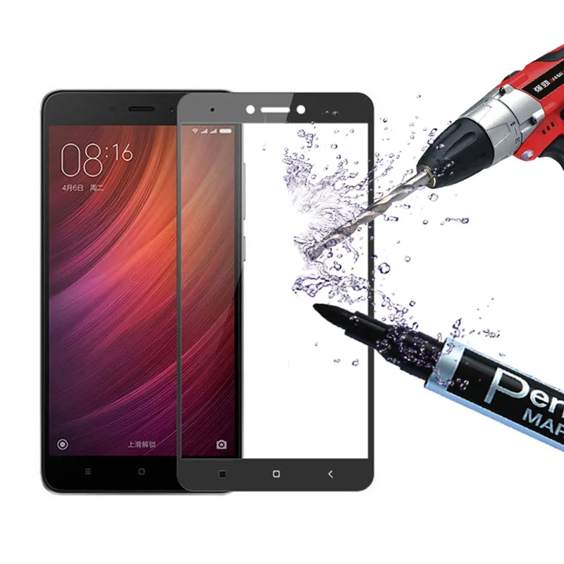 MRGO полное покрытие закаленное стекло для Xiaomi Redmi Note 4X Стекло на экран протектор