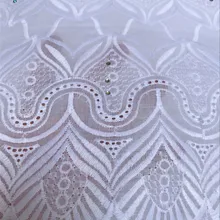 Швейцарская вуаль кружево в Швейцарии в нигерийском стиле ткань высокое качество белая хлопковая ткань для маленьких dress5yard/lo5815